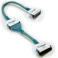 Cablestogo Go!Mod Molded Round 2-Device Ultra ATA133 EIDE Cable, UV Reactive Blue 24  (50029)